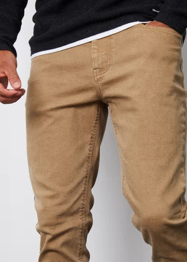 Jeans Threadbare Stone Slim Fit Stretch Denim