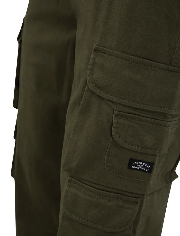 Pantalon cargo Tokyo Laundry 09 poches olive