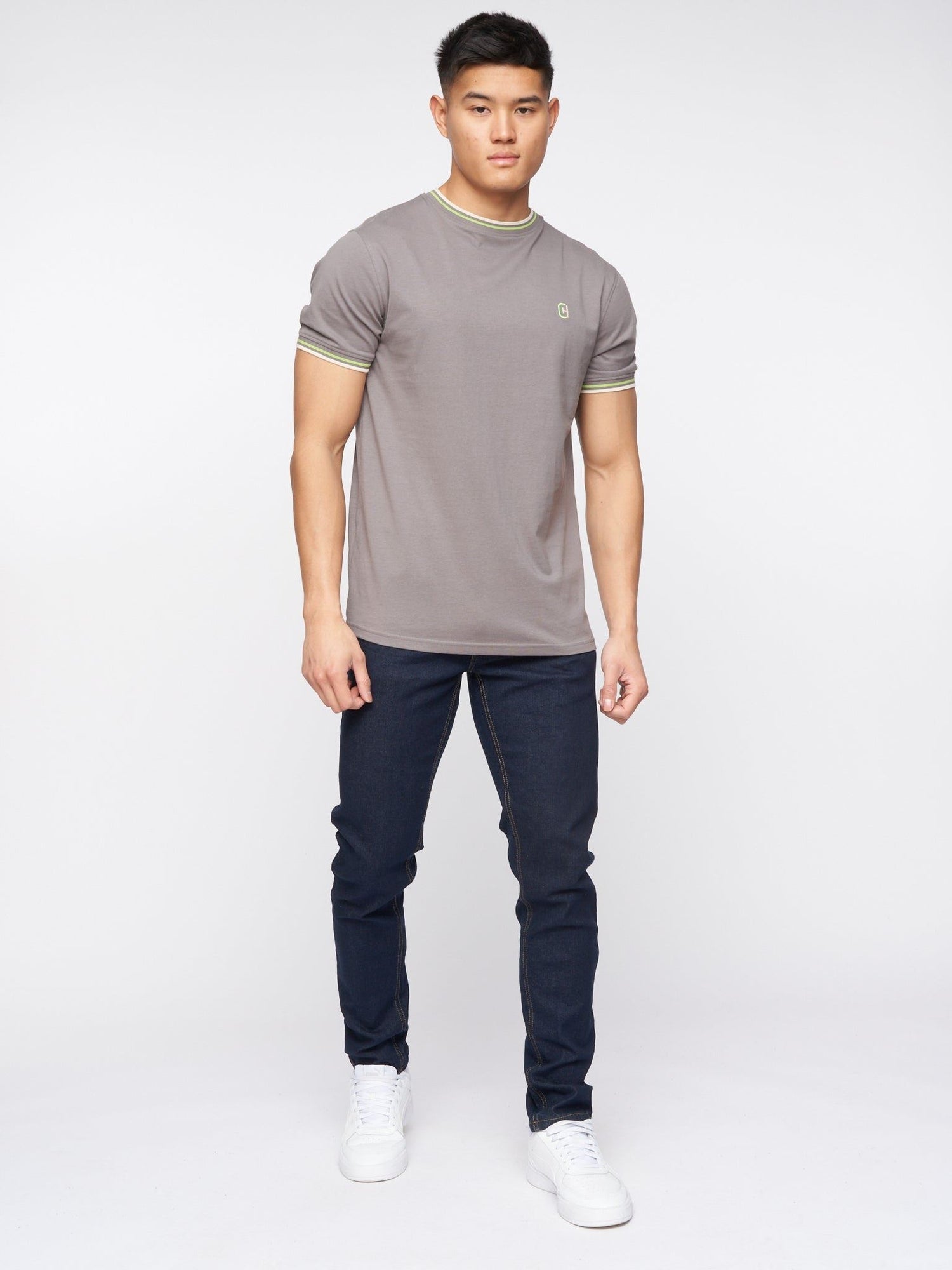 Jeans Crosshatch Slim Fit Denim Jeans Indigo Wash