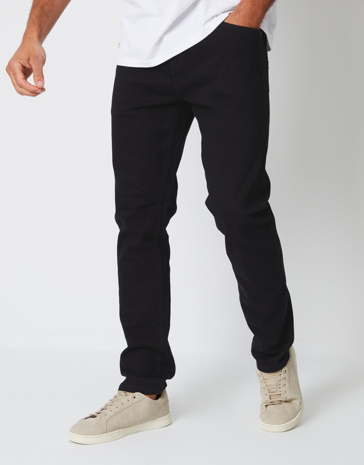 Jean Threadbre slim noir