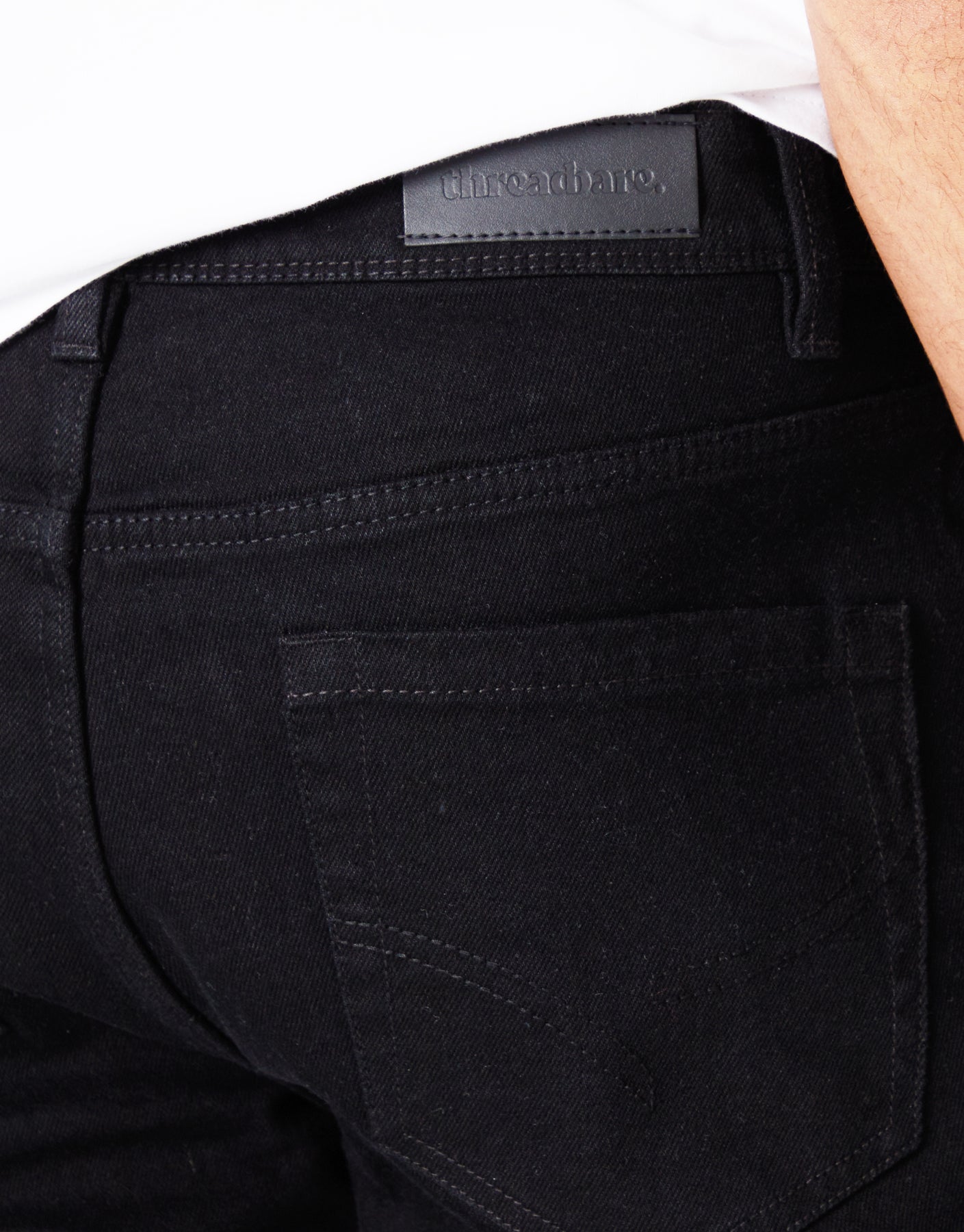 Jean Threadbre slim noir