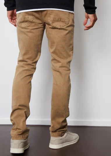 Jeans Threadbare Stone Slim Fit Stretch Denim