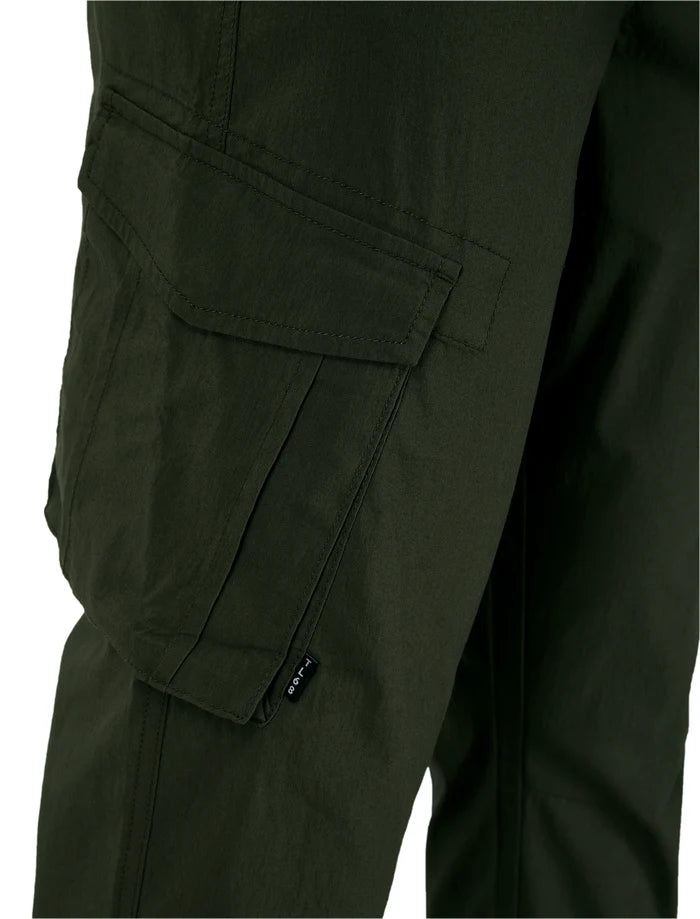 Pantalon cargo Tokyo Laundry 06 poches Fairbanks en coton extensible kaki