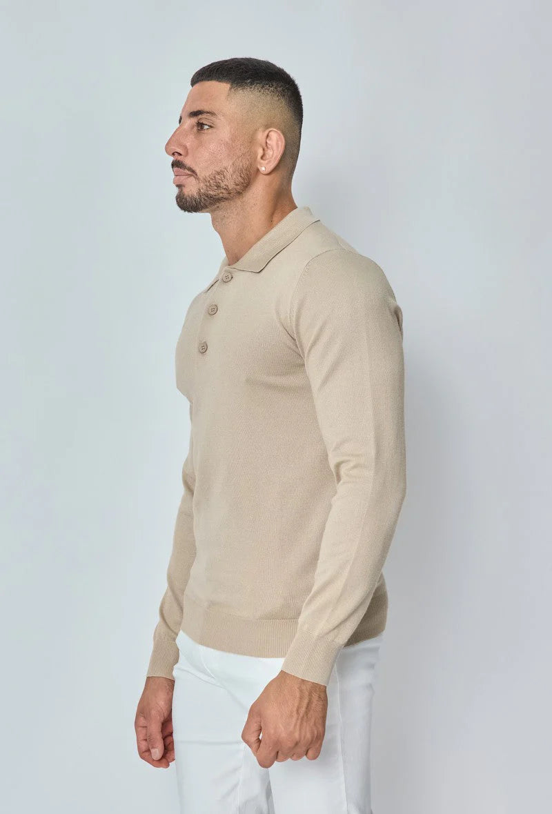 Pull FRILIVIN à col chemise boutonné