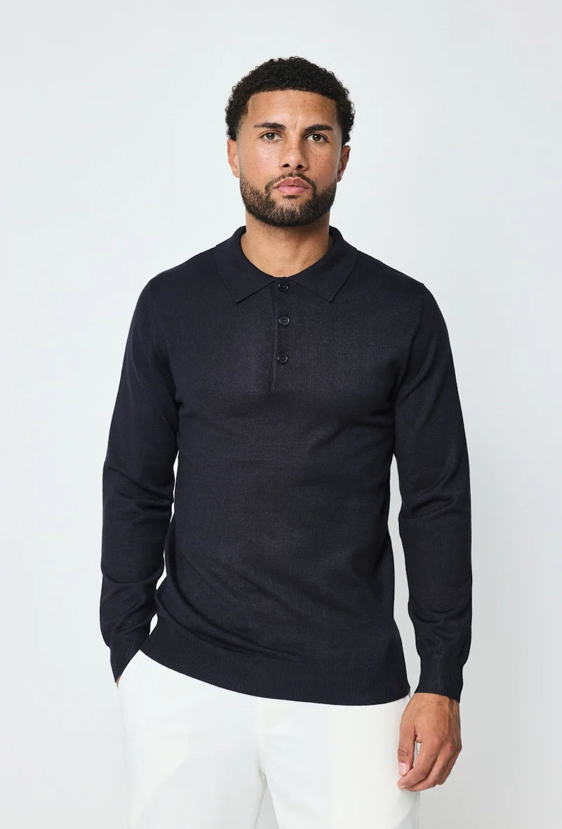Pull FRILIVIN à col chemise boutonné