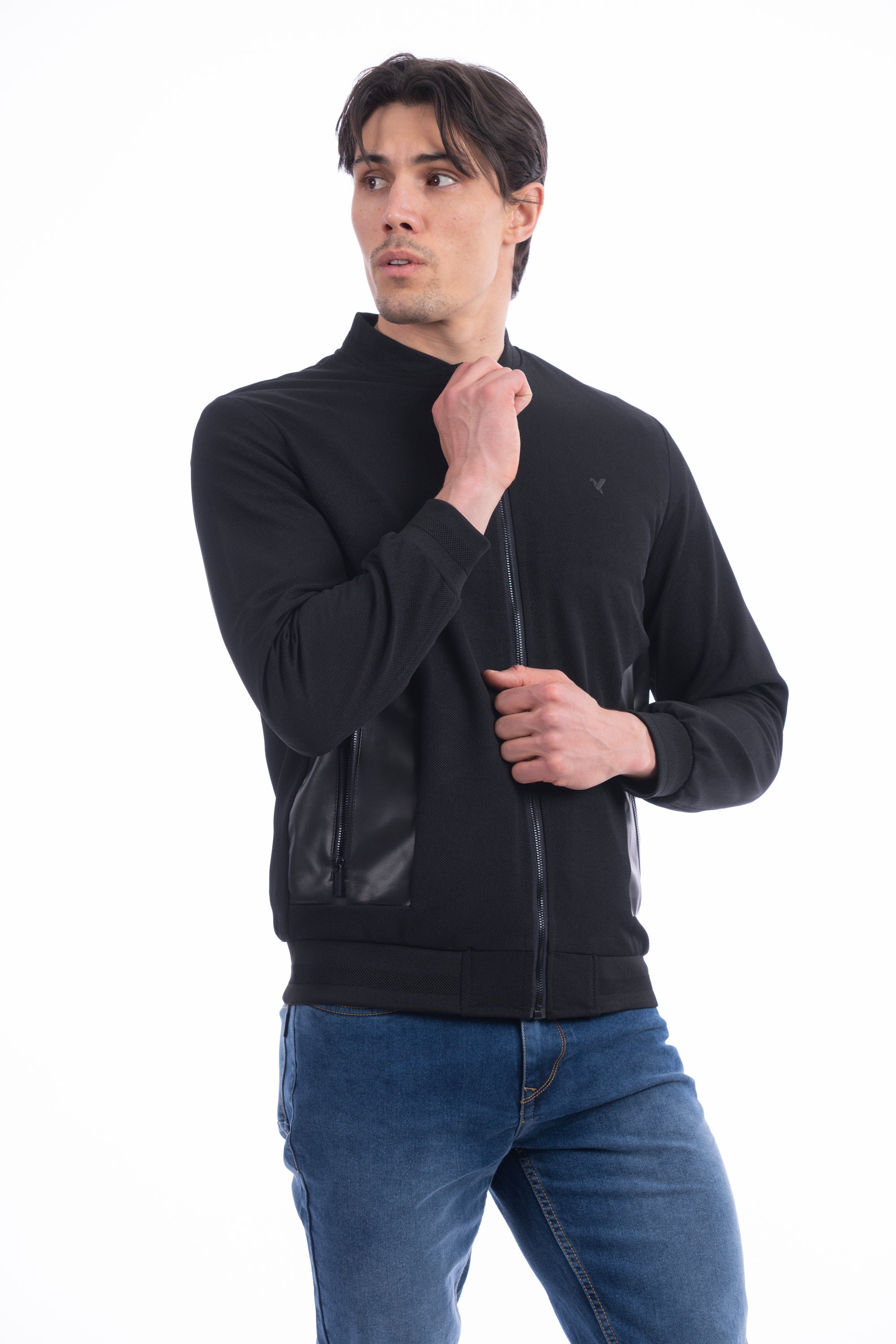 Veste bombers D-ROCK Mike noir