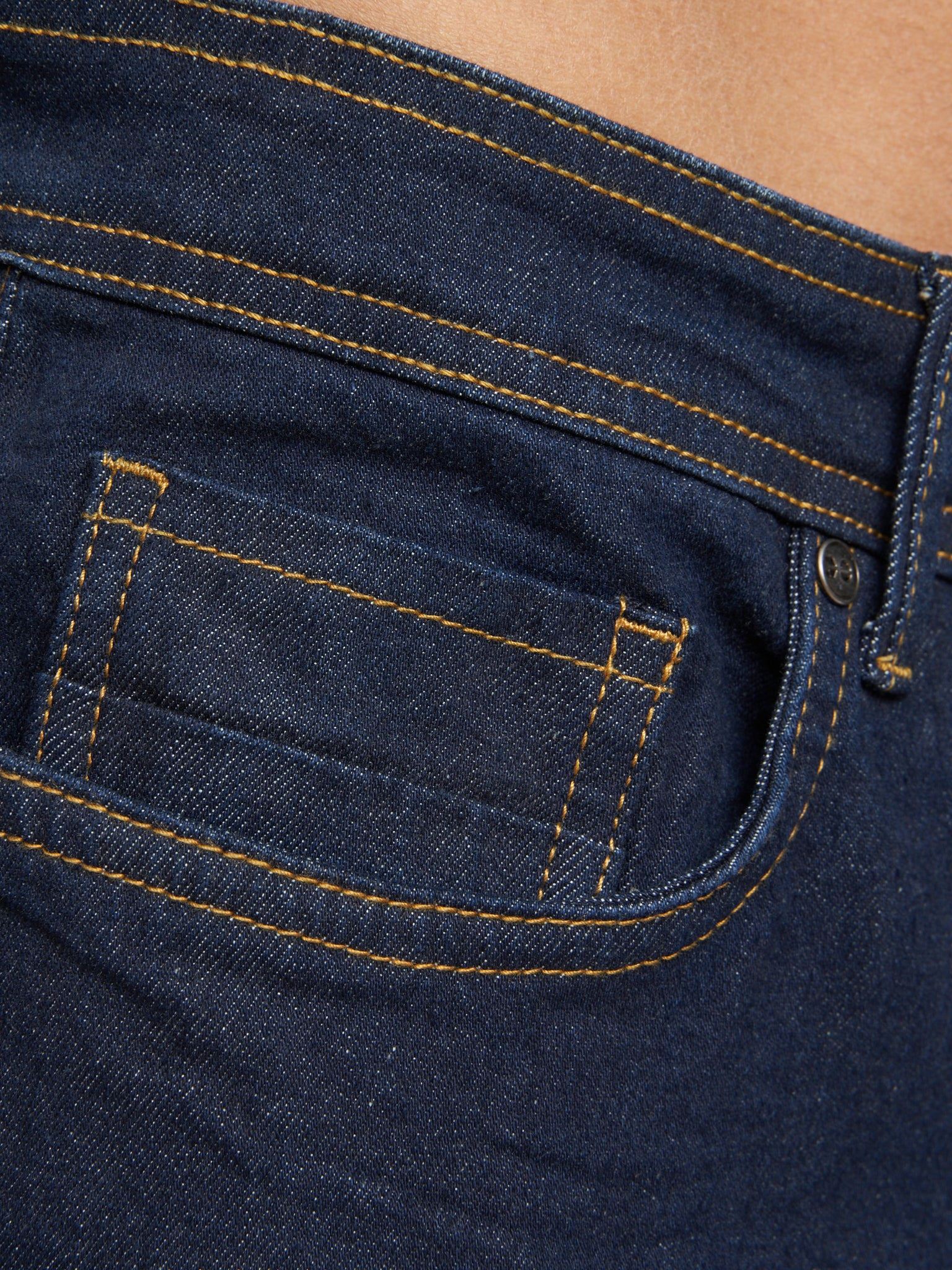 Jeans Crosshatch Slim Fit Denim Jeans Indigo Wash