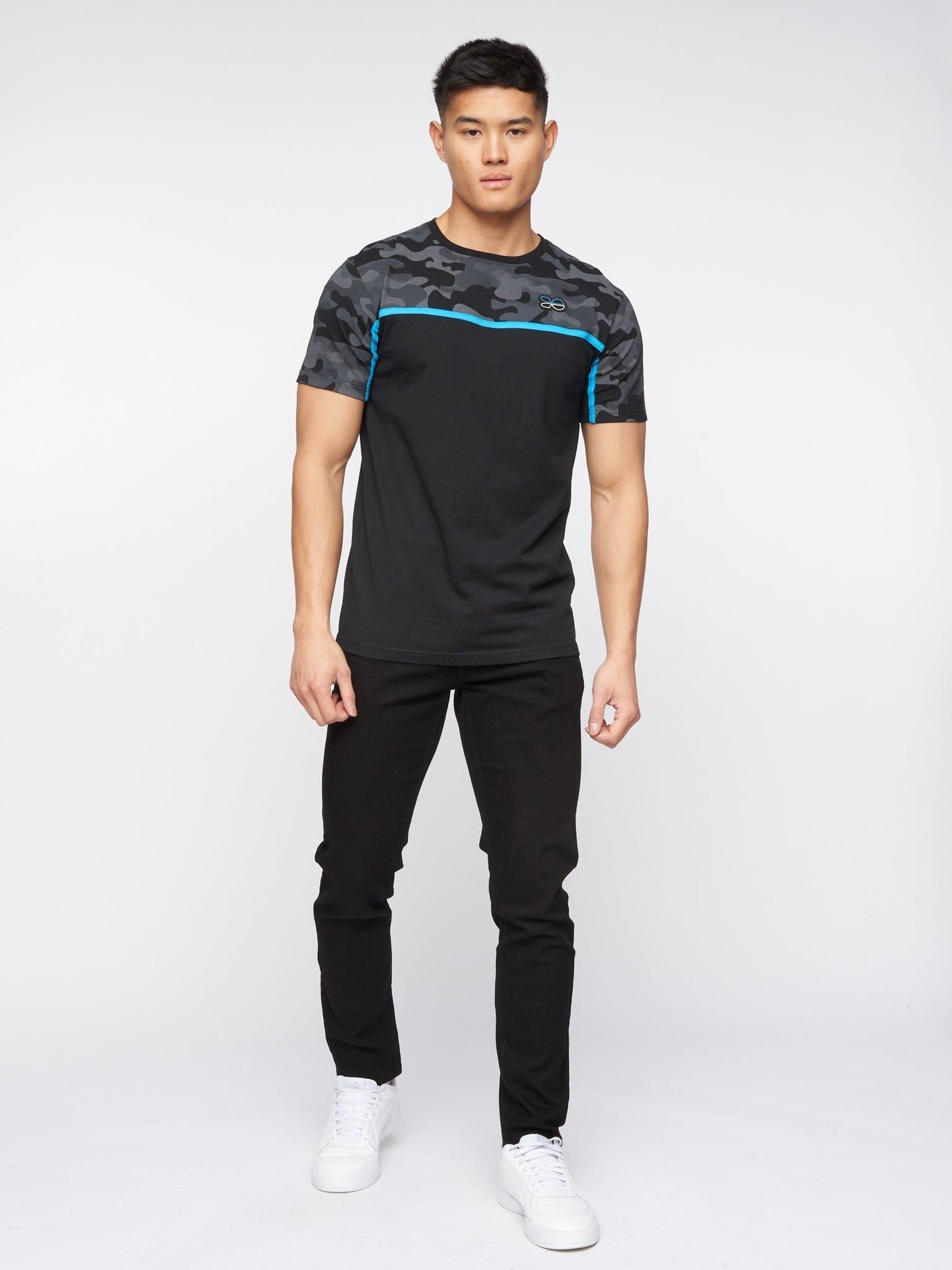 Jean Crosshatch slim Buraca en denim noir