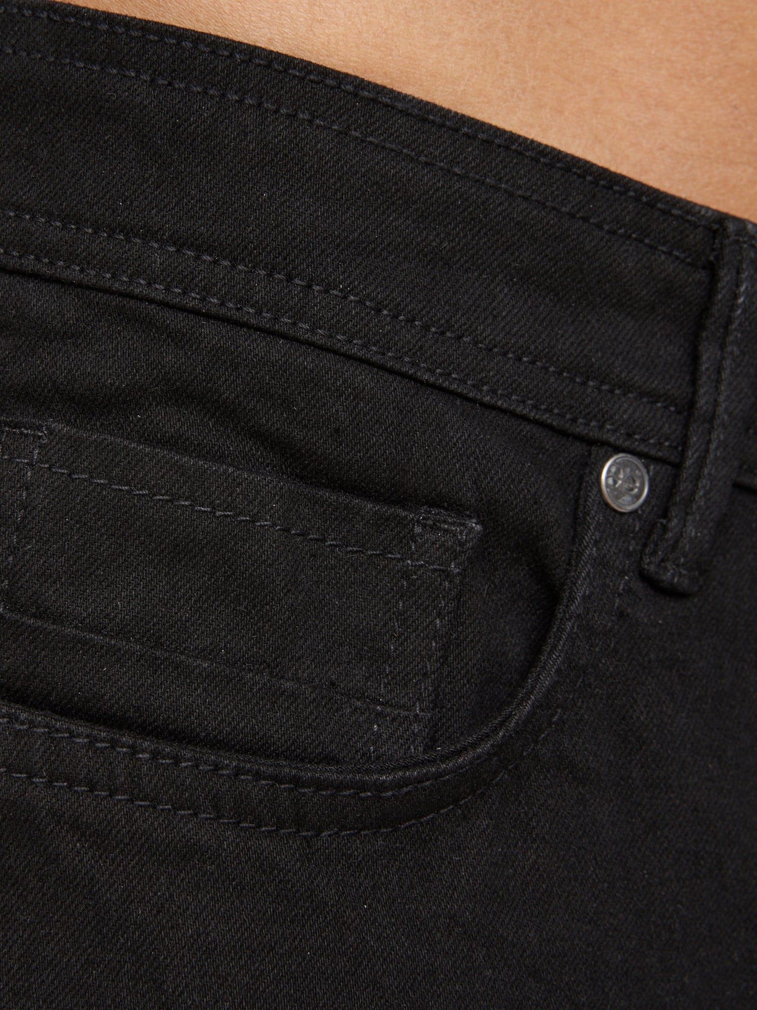 Jean Crosshatch slim Buraca en denim noir