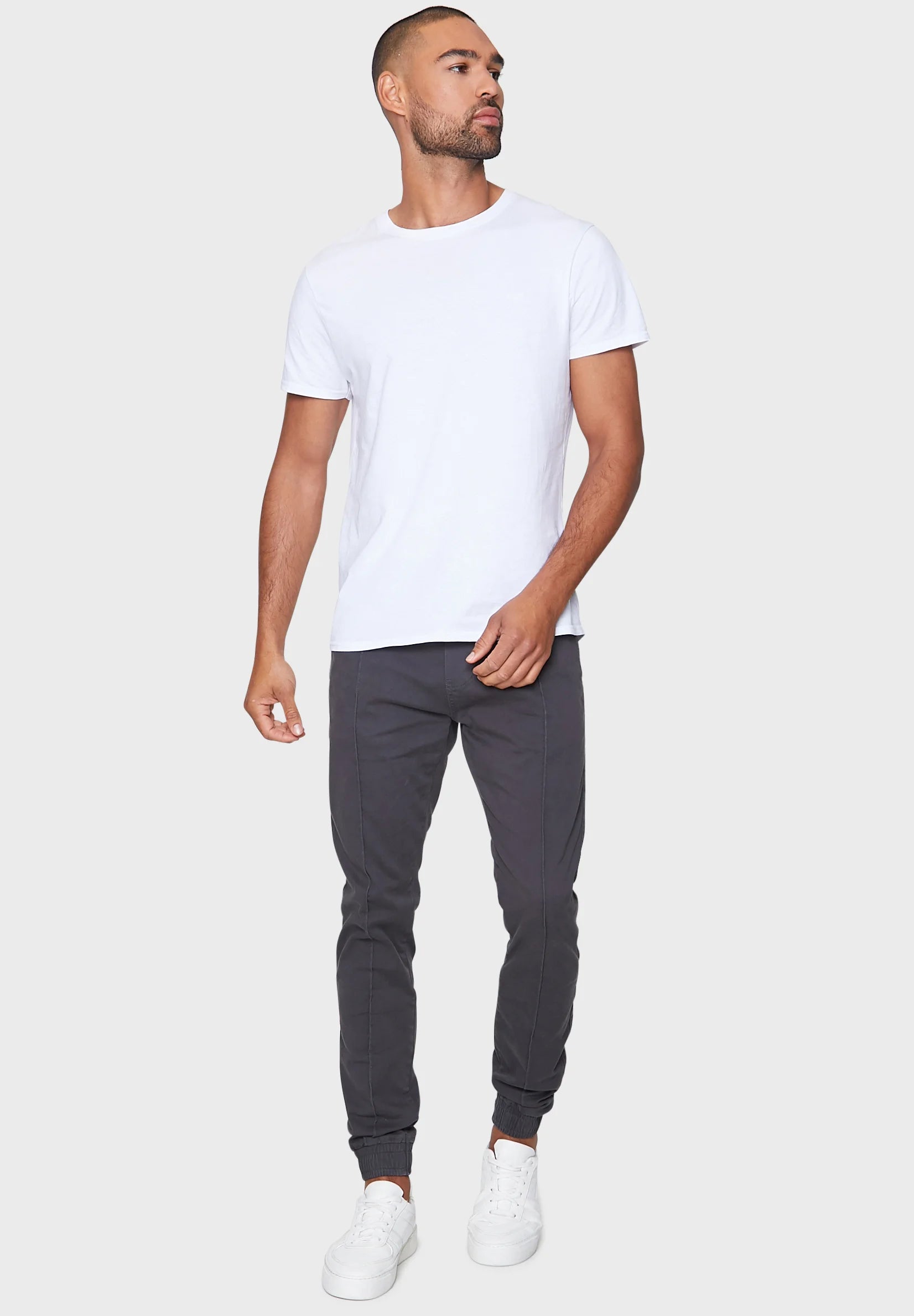 Threadbare HOSE METRO - Chino - Gris charbon