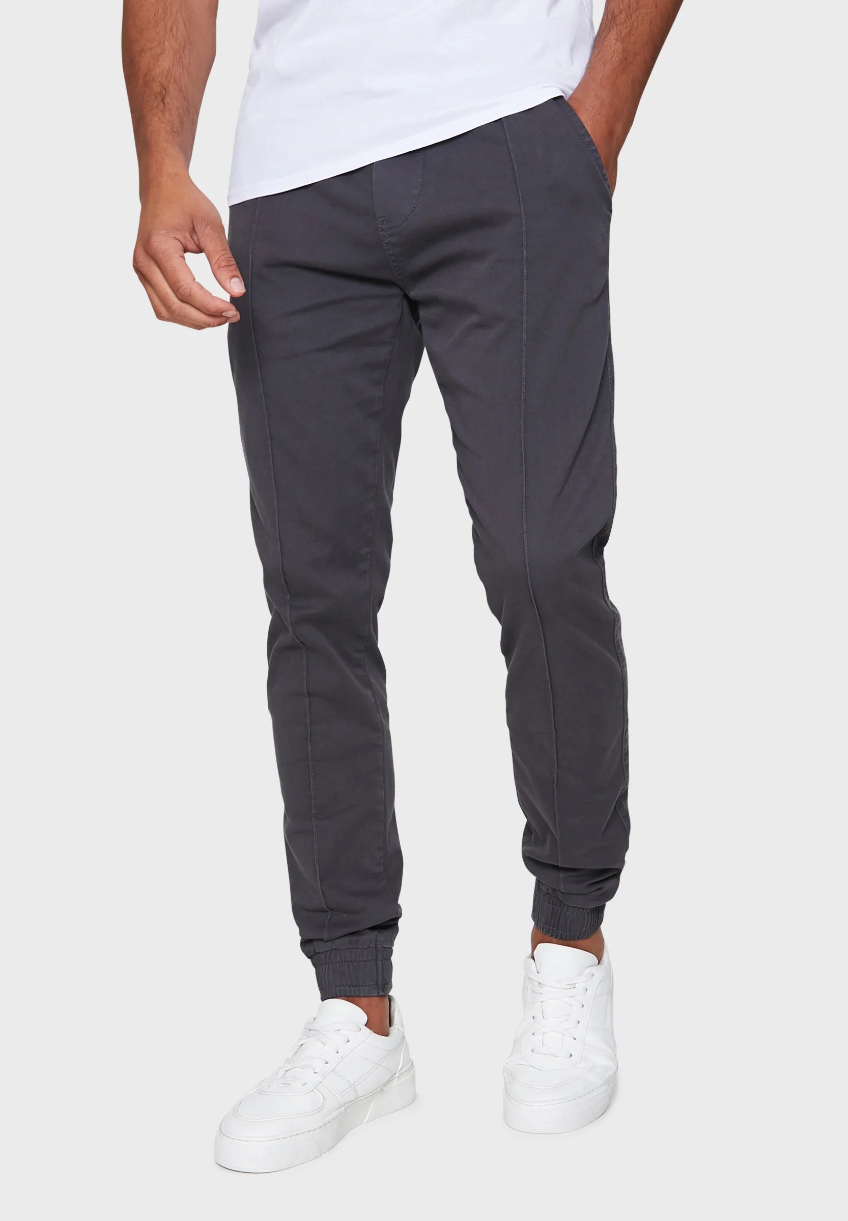 Threadbare HOSE METRO - Chino - Gris charbon