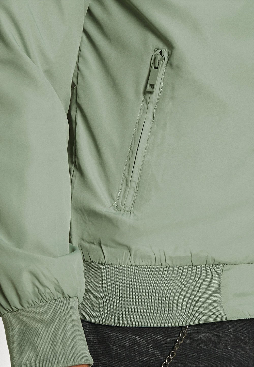 Veste de bombardier Brave Soul UK Sanjay vert d'eau