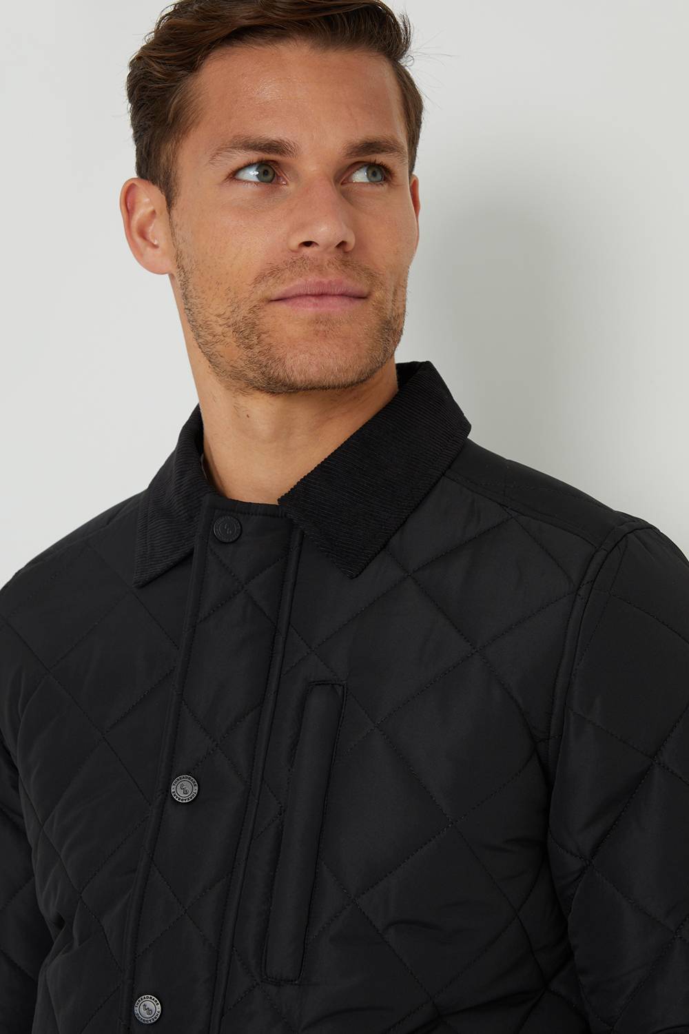 Veste  Threadbare matelassée à col chemise imperméable « Townton »